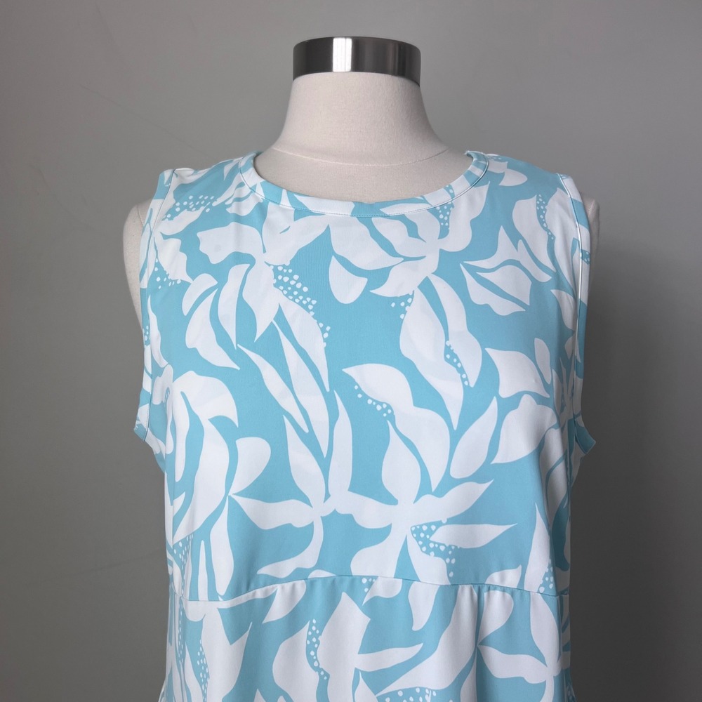 Columbia PFG Freezer Tank Dress Floral Sleeveless Pockets Womens XXL FL9895 - Picture 6 of 11